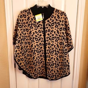 Anne Klein Sweater Pancho Size M